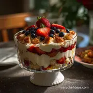 Red White and Blueberry Trifle: No-Soggy Layered Dessert