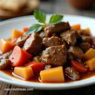 Grandmas Vegetable Beef Stew Recipe Tender Savoury