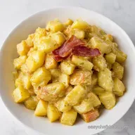 Omas Warm German Potato Salad Recipe Bacon Delight