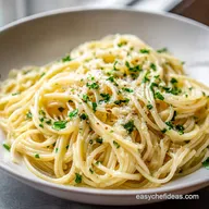 Creamy Garlic Pasta Recipe for 4 Servings