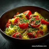 Pesto Spaghetti Squash with Tomatoes: Easy Low-Carb Recipe