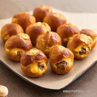 Super Bowl Party Food Philly Cheesesteak Pretzel Bites