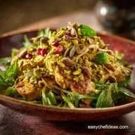 Pistachio Cinnamon Chicken Salad: Gourmet Moroccan-Style Recipe