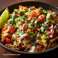 Chicken Taco Poblano Rice Bowls Creamy Healthy Weeknight Dinner