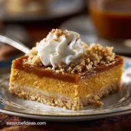 Pumpkin Butterscotch Bars: Velvety Custard, Crumbly Shortbread Crust
