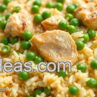 My Grandmother's Quick Chicken Rice with Flavorful Peas: A Simple Delight