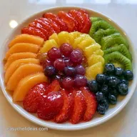Rainbow Fruit Salad Kids in 15 Minutes
