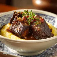 Red Wine Braised Short Ribs Recipe for 4 Servings