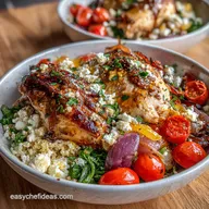 Lunch Meal Prep Idea with Roasted Chicken for 4