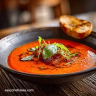 Homemade Tomato Soup with Roasted Tomatoes