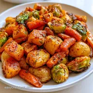 Roasted Vegetable Fall Salad with Feta
