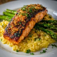 Dinner For One: Pan-Seared Salmon Speedy Risotto