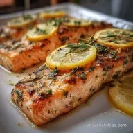 Salmon Cooked in the Oven with Lemon and Herbs in 25 Minutes - Oven Baked Recipe
