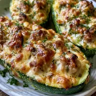 Easy Italian Sausage Zucchini Boats