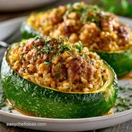 Zucchini Boats with Italian Sausage