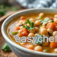Delicious Saut&eacute; Chickpea Soup with Fresh Veggies: The Ultimate Comfort Food