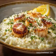 Scallop Risotto: Restaurant-Quality Creamy Lemon-Parmesan