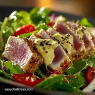 Seared Tuna Salad with Wasabi Butter Sauce: 30-Minute Gourmet Dish
