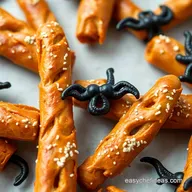Spooky Witch Themed Party Food Severed Finger Pretzels