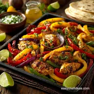Sheet Pan Chicken Fajitas Cracking OnePan Weeknight Dinner Recipe
