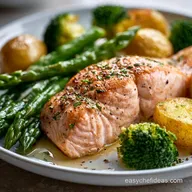 Healthy Sheet Pan Salmon Dinner