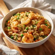 Shrimp Fried Rice Recipe for 4 Servings