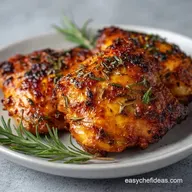 Simple Baked Chicken Thighs: Crispy