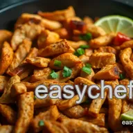 Sizzling Chicken fajita Fiesta: Easy Skillet Recipe!