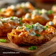 Skinny Buffalo Chicken Potato Skins: Crispy, Lean Game Day Snack