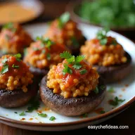 Smoky Sizzling Cowboy Mushrooms with Bacon Cheddar
