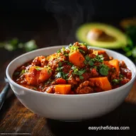 Turkey Chili with Sweet Potato Easy Healthy UltraSmoky Recipe