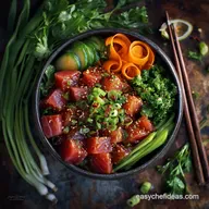 Spicy Tuna Poke Bowls: Easy Restaurant-Style Ahi Recipe