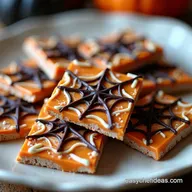 Spooktacular Halloween No Bake Treats Spiderweb Bark