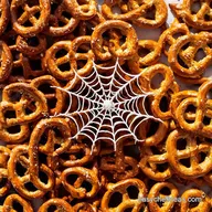 Spooky Spiderweb Pretzels Halloween Party Snacks