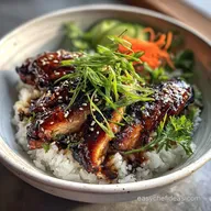 Delicious Sticky Chicken Rice Bowls Recipe: Glossy Glaze