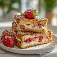 Strawberry Cream Cheese Stuffed French Toast: Velvety Silk