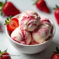 Strawberry Cottage Cheese Ice Cream A GuiltFree Swirl