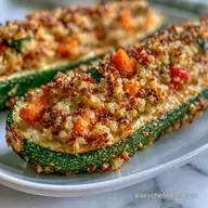 Stuffed Zucchini Boats with Quinoa