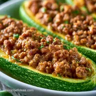 Stuffed Zucchini Boats for 4 Servings
