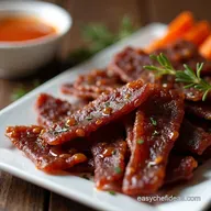 Easy TERIYAKI BEEF JERKY Recipe Sweet Savory Goodness