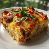 Tex Mex Breakfast Casserole: Smoky Chorizo & Hash Brown Bake