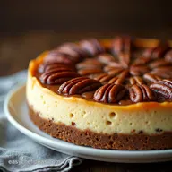 The Best Pecan Pie Cheesecake NoCrack New York Style Recipe