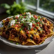 Loaded Nachos with Ground Turkey Beans: Healthy Game Day Recipe