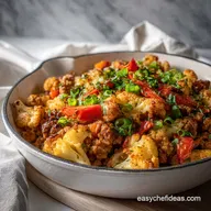 Flavorful Ground Turkey Cauliflower Skillet Recipe in 25 Minutes