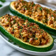 Turkey Zucchini Boats for 6 Servings