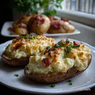 Twice Baked Potatoes: Velvety Filling & Crispy Skin