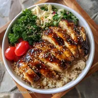 Chicken Brown Rice Bowl copycat Zinque s Le Bowl