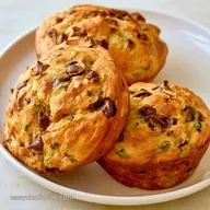 Zucchini Chocolate Chip Muffins for 12