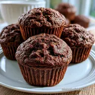 Zucchini Chocolate Muffins for 12