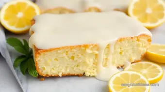 Bake Kefir Sheet Cake with Zesty Lemon Glaze